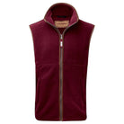 Schoffel Oakham Fleece Gilet - Claret - William Powell