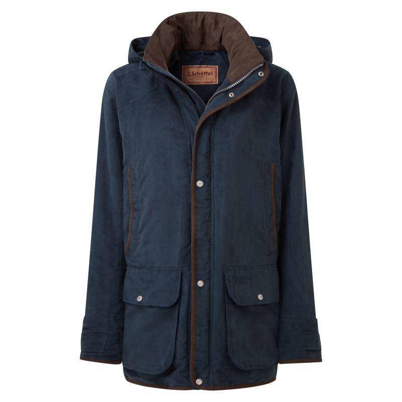 Schoffel Oundle Mens Country Waterproof Coat - Navy - William Powell