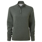 Schoffel Polperro Pima 1/4 Zip Ladies Jumper - Country Green - William Powell