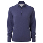 Schoffel Polperro Pima 1/4 Zip Ladies Jumper - French Navy - William Powell