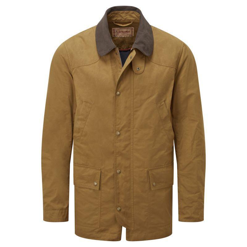 Schoffel Preston Mens Wax Jacket - Bracken - William Powell