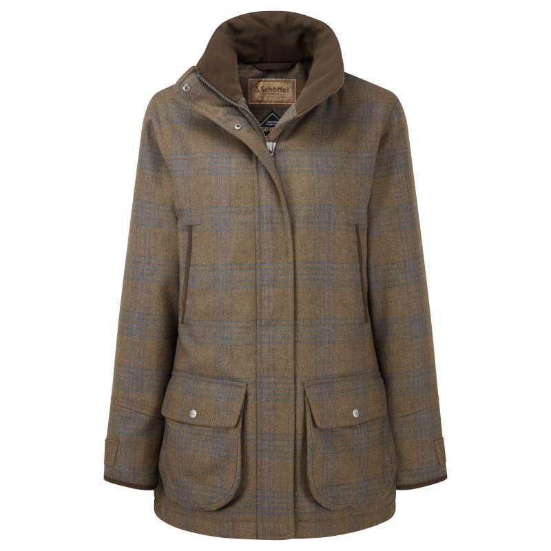 Schoffel Ptarmigan GORE-TEX Ladies Tweed Coat - Iona Tweed - William Powell