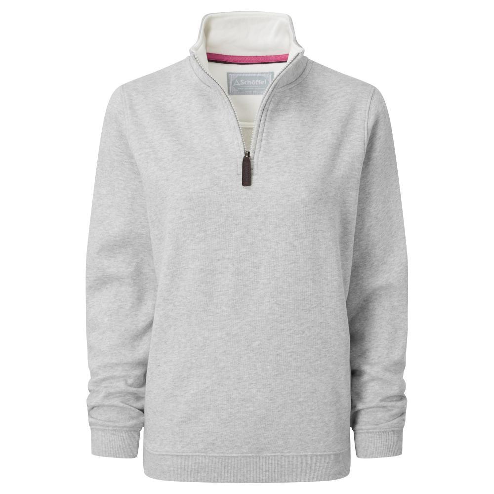 Schoffel Ladies 1/4 Zip Sweatshirt - Grey - William Powell