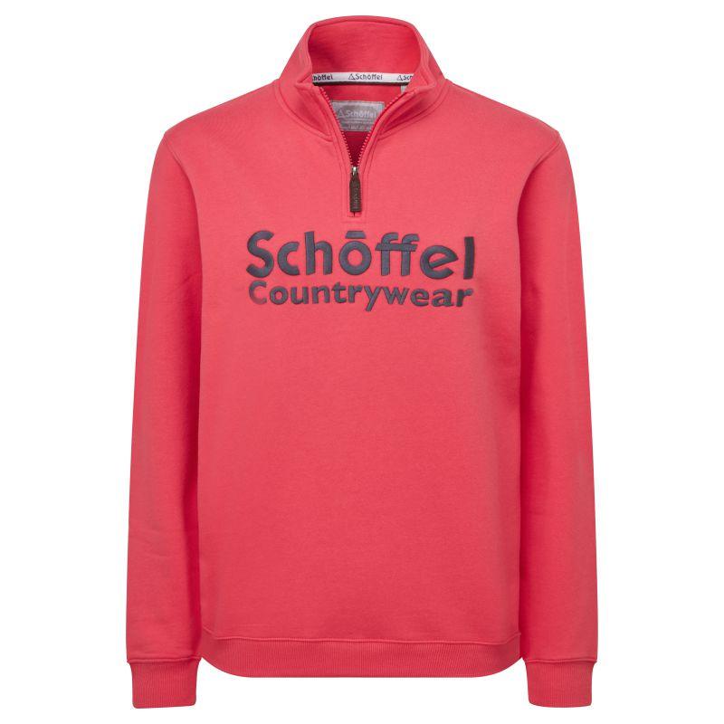 Schoffel St Issey Ladies 1/4 Zip Sweatshirt - Pomegranate - William Powell