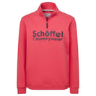 Schoffel St Issey Ladies 1/4 Zip Sweatshirt - Pomegranate - William Powell