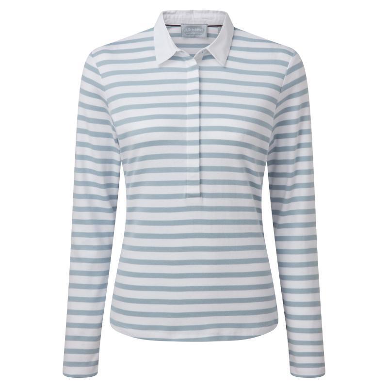 Schoffel Sunny Cove Ladies Shirt - Ice Grey Stripe - William Powell