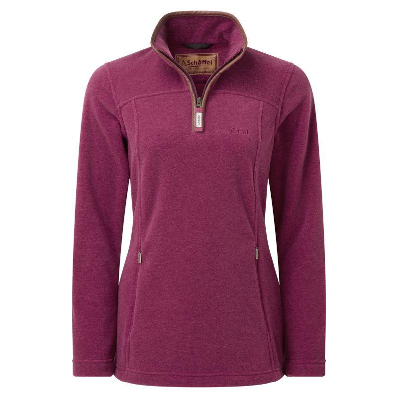 Schoffel Tilton 1/4 Zip Fleece - Mulberry - William Powell