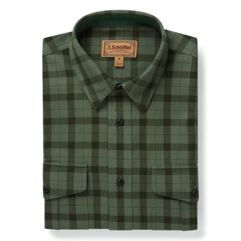 Schoffel Tollymore Utility Mens Shirt - Loden Green - William Powell