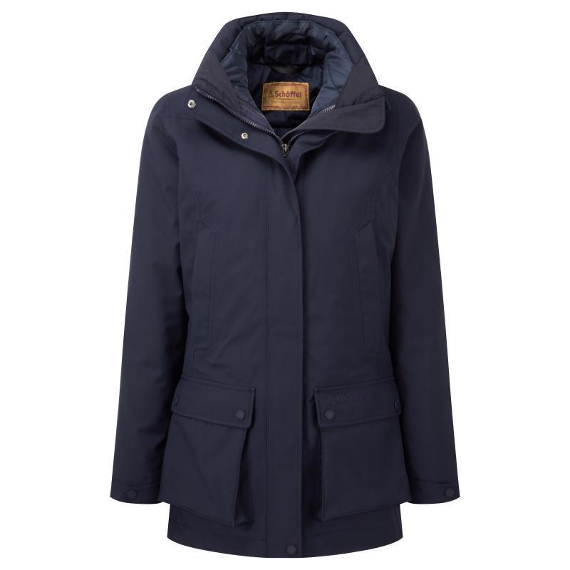 Schoffel Uppingham 3 in 1 Waterproof Ladies Coat - True Navy - William Powell