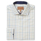 Schoffel Wells Tailored Mens Shirt - Green/Navy/Brown Check - William Powell