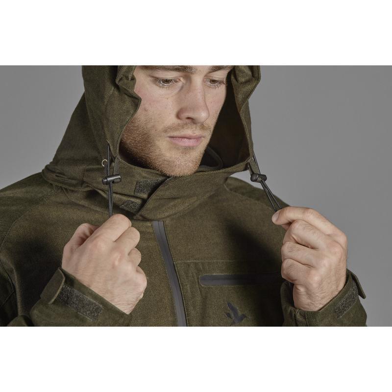 Seeland Avail SEETEX Waterproof Mens Jacket - Pine Green Melange - William Powell