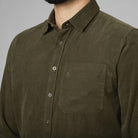 Seeland George Mens Corduroy Shirt - Pine Green - William Powell