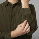 Seeland George Mens Corduroy Shirt - Pine Green - William Powell