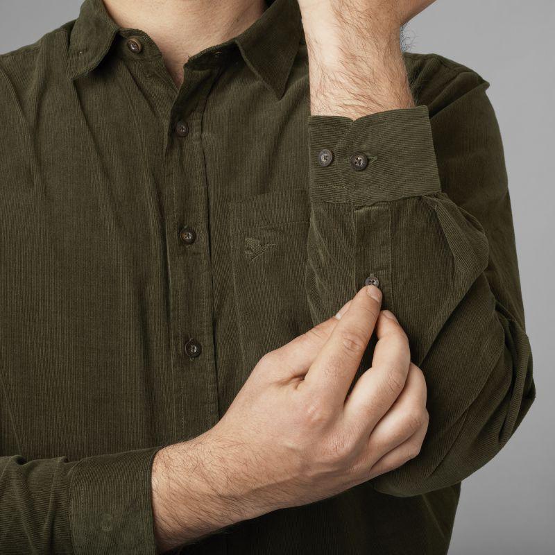 Seeland George Mens Corduroy Shirt - Pine Green - William Powell