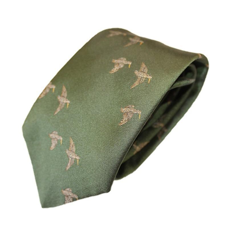Tie - Flying Woodcock Green - William Powell