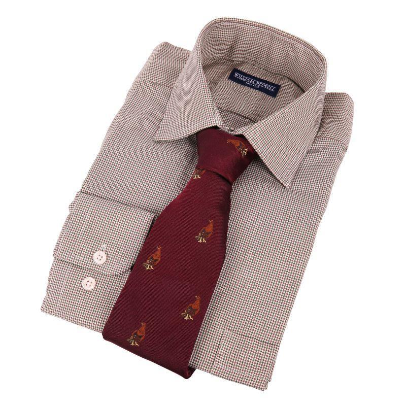 William Powell Cotton Grouse Mens Shooting Shirt - Moorland Check - William Powell