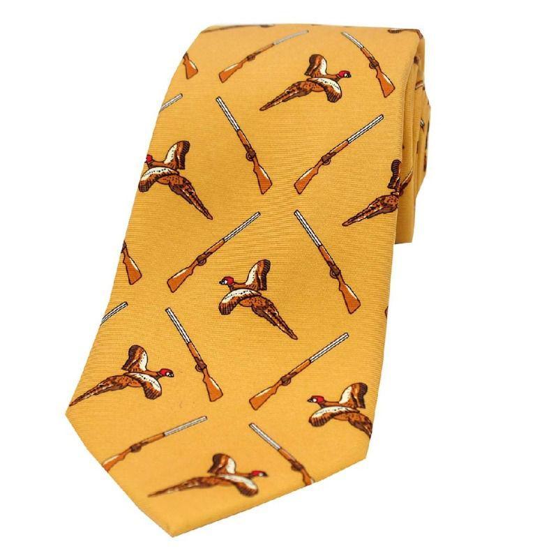 William Powell Country Silk Tie - Gold - William Powell