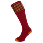 William Powell Cromarty Mens Shooting Socks - Brick Red - William Powell