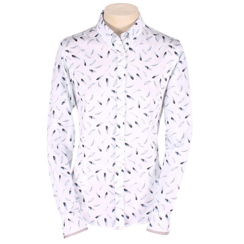 William Powell Ladies Feathers Shirt - White - William Powell