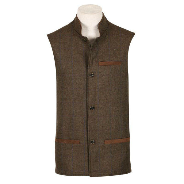 William Powell Mens Tweed Gilet - Braemore