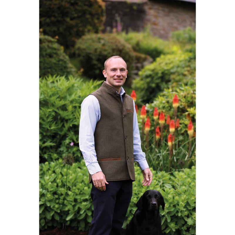 William Powell Tweed Gilet - Braemore - William Powell