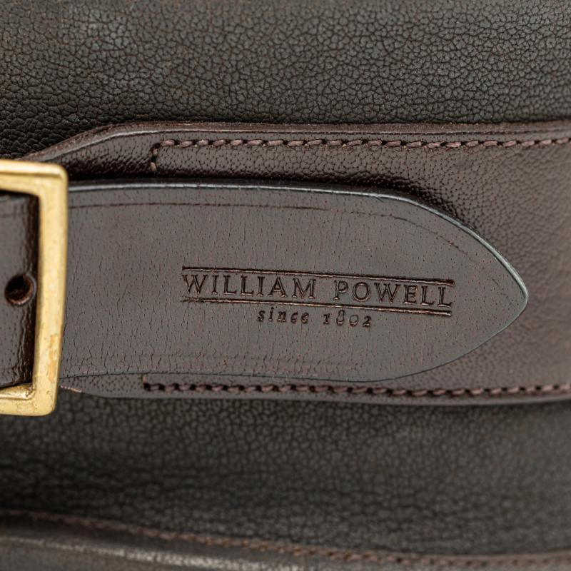 William Powell Water Buffalo Leather Cartridge Bag / Dark Havana - 50 Cartridges - William Powell