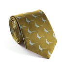 Woven Silk Tie - Gold Standing Pheasant - William Powell