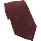 Woven Silk Tie - Pheasant Wine - William Powell